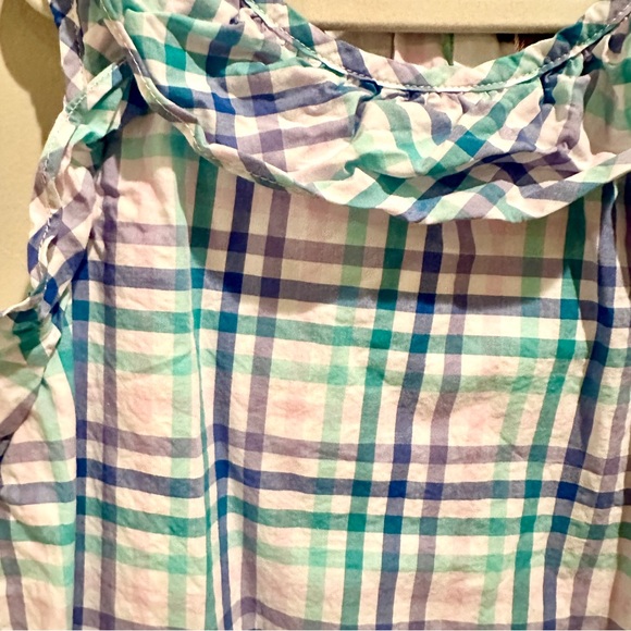 Andy and Evan Check Plaid Ruffle Spring Sleeveless Easter Dress 7y - Picture 2 of 5